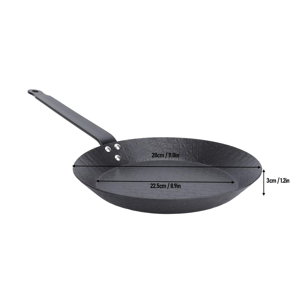 Household Carbon Steel Skillet Nonstick Frying Pan Kitchenware Smokeless Indoor Outdoor Cooking For Steak Egg Fish Vegetable