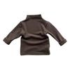 Children's Australian Wool Base Layer: Warm Autumn/Winter High Neck Top for Toddlers, Boys & Girls, Versatile Stretch Shirt, Korean Style.