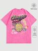 Women Casual Cotton Washed TShirt Chicago USA Basketball Printing Tops Fashion Oneck Tee Short Oversize Street Female Clothing