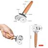 Double Wheel Embossing Cookie Cutter For Baking And Pasta Making Kitchen Tool