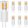 G4 LED Bulb 12V 3W Warm White - 6-Pack, Low Voltage Landscape Light Bulbs, JC Bi-Pin Base, Energy-Efficient 20W To 30W Halogen Replacement