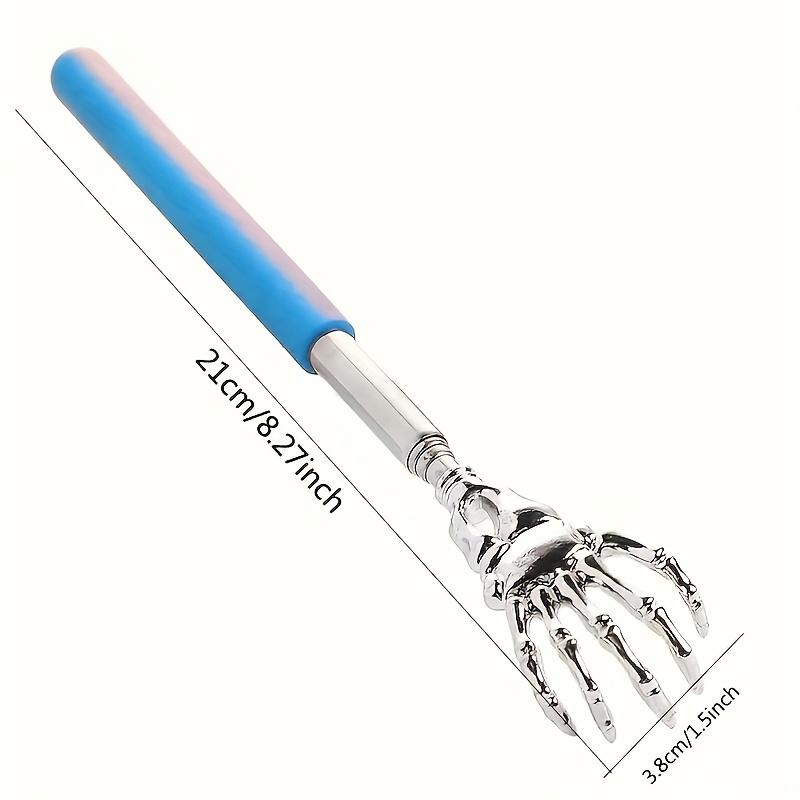 1pc Adjustable Stainless Steel Back Scratcher with Retractable Claw - Ergonomic Handle Portable Design for Massage Tool