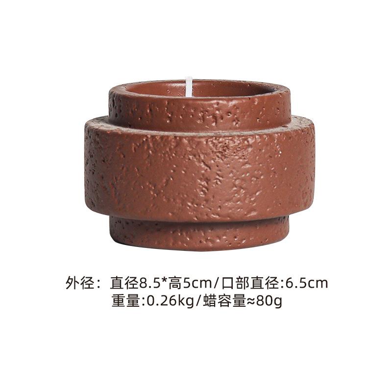 Nordic Simple Matte Cement Candle Holder Home Aromatherapy Candle Cup Diy Candle Holder Ornaments Wax Container Home Decoration