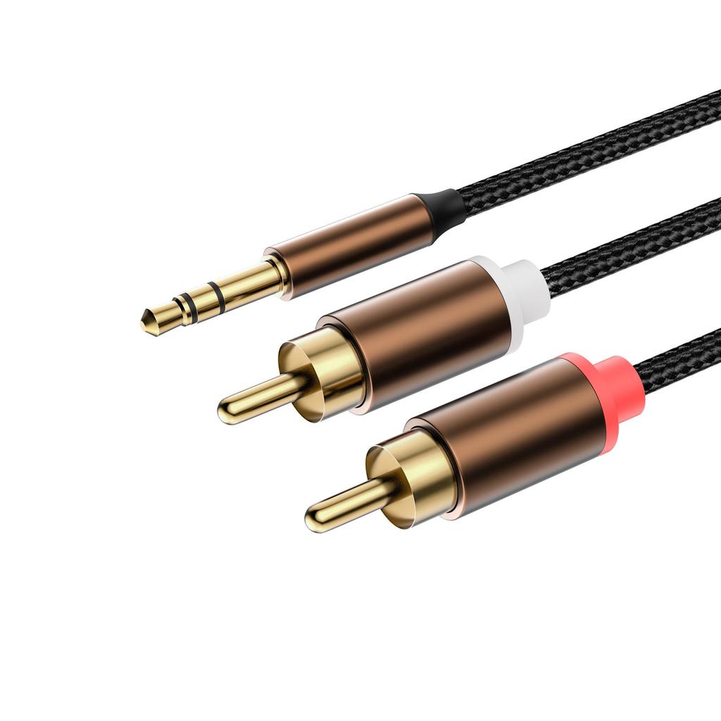 3.5mm Male To Dual RCA Audio Cable for Computer/Laptop To Speaker (2025 Model)