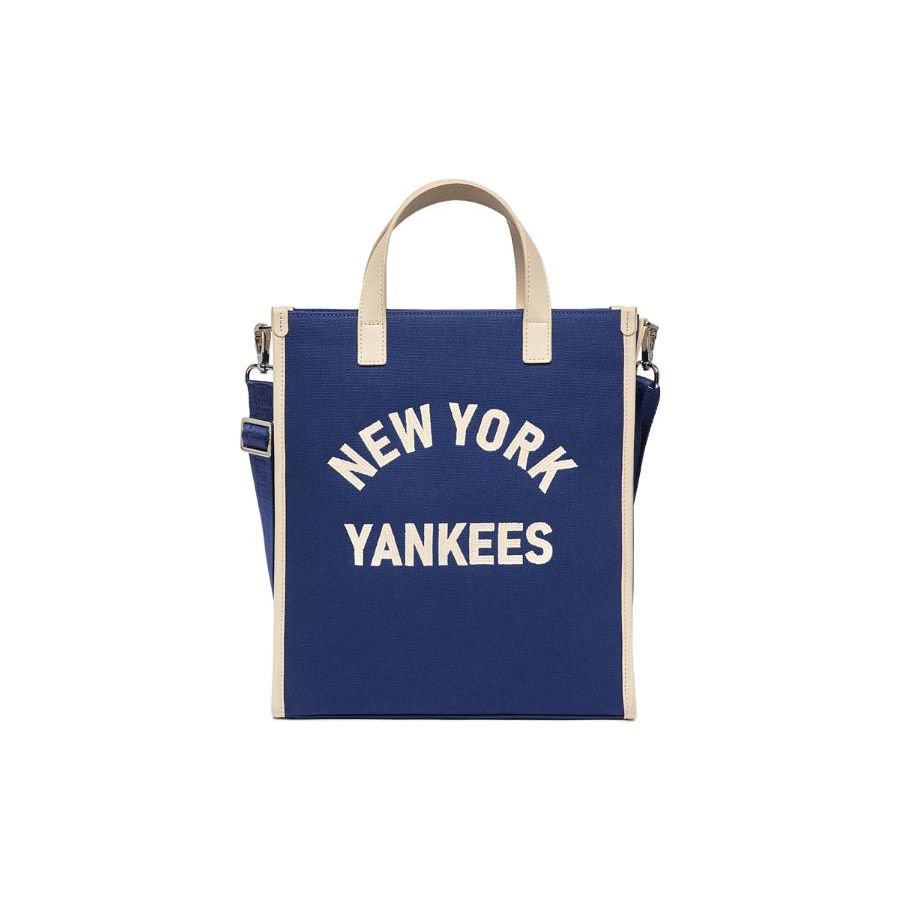 MLB Embroidered Logo Detachable Shoulder Strap Nylon Tote Bag Shopping Bag Shoulder Bag Crossbody Bag Handbag Unisex Tote Bags Blue 7ACRBV13N-50NYD Blue