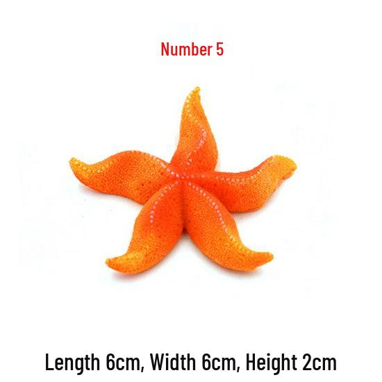 Coral Reef Marine Fish Tank Decoration Set: Starfish and Coral Resin Ornaments