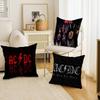 A-AC-DC Band Cushion Cover Car Throw Pillow Case For Sofa Car Christmas Gift 40x40cm 45x45cm