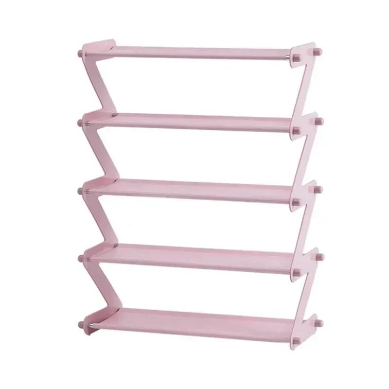 Creative Z-shaped Shoe Rack Simple Shoe Storage Device Multi-layer Assembly Shoe Rack Space Saving Shoe Cabinet Under The Table