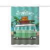 Bathroom Thickened Waterproof Curtain Mildew Proof Shower Curtain Shower Partition Curtain Shower Curtain Bathroom Curtain Free Perforation
