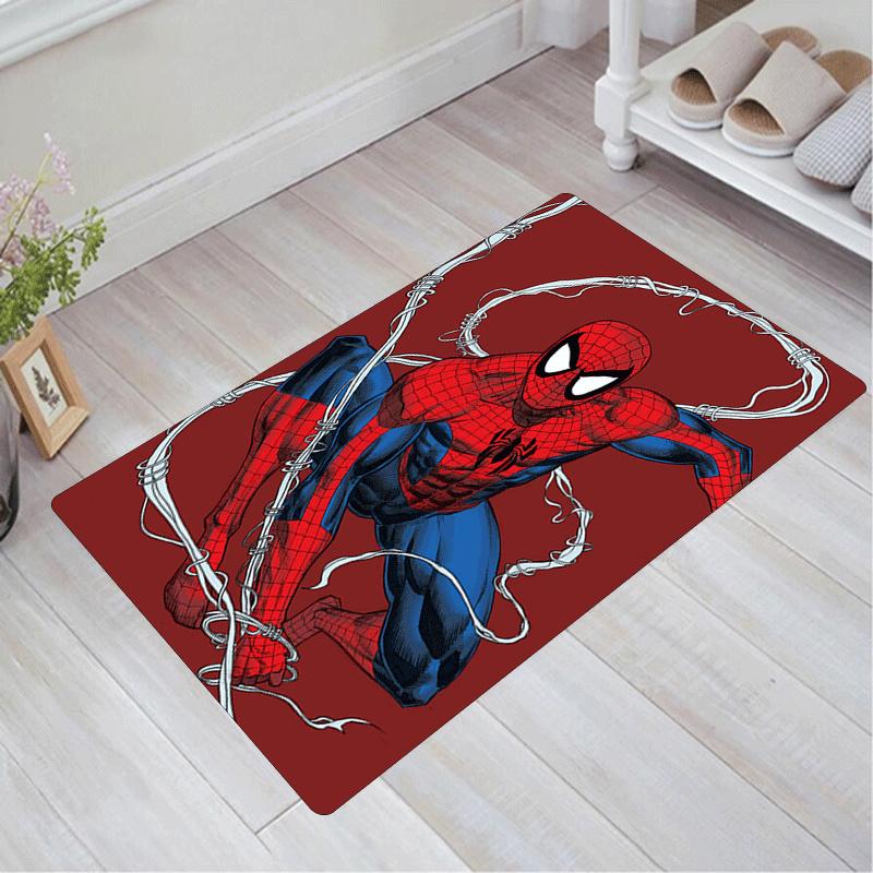 

1pc Spider-Man Pattern Area Rug Soft Flannel Floor Mat for Living Room,Office,Bedroom and Carpet,Sofa Coffee Table Floor Mat 60cm by 90cm