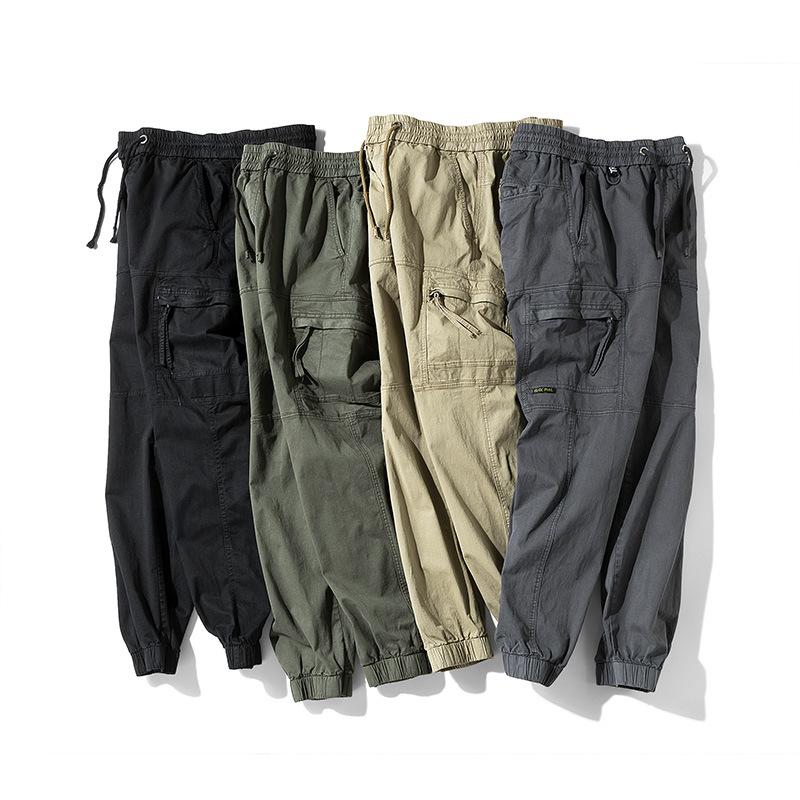 Neue Herren-Retro-Jogginghose im japanischen Stil mit Reißverschluss, vielseitig und exklusiv für den ersten Kauf.