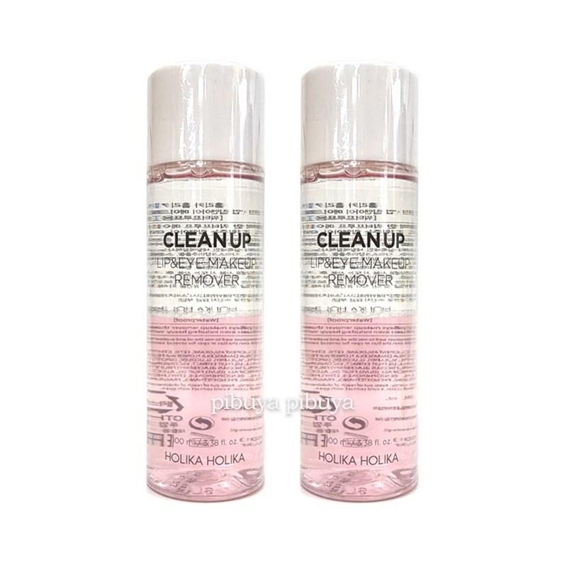 Holika Holika Clean Up Lip & Eye Makeup Remover 2-Piece Set (100ml+100ml), 100ml