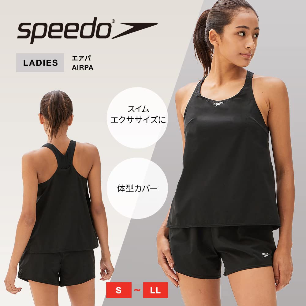 Fitness Swimsuit Airpa Black L [Speed] Women's