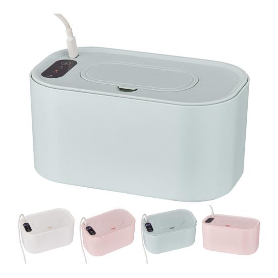Portable Baby Wipe Warmer Adjustable LED Display Large Capacity Home Travel Fast Heating Diaper Wet Wipe Holder Dispenser Heater