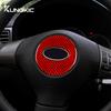 Real Carbon Fiber Sticker For Subaru Impreza 2009 2010 2011 Car Steering Wheel Stickers Strip Interior Trim Auto Accessories