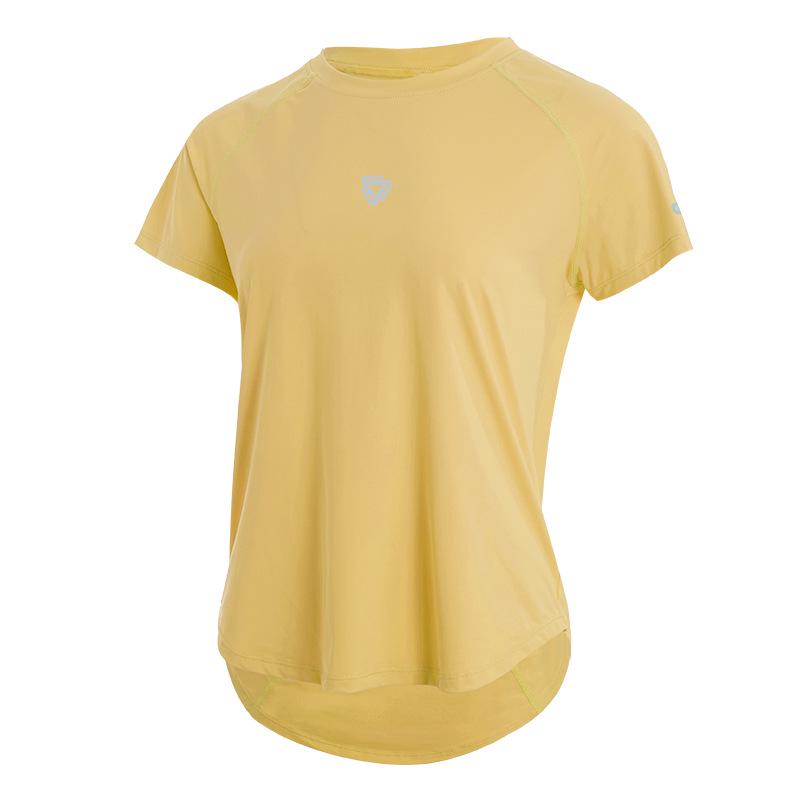 Damen Schnelltrocknendes Reflektierendes Mesh-Top - Atmungsaktives Rundhals Kurzarm für Laufen & Aerobic