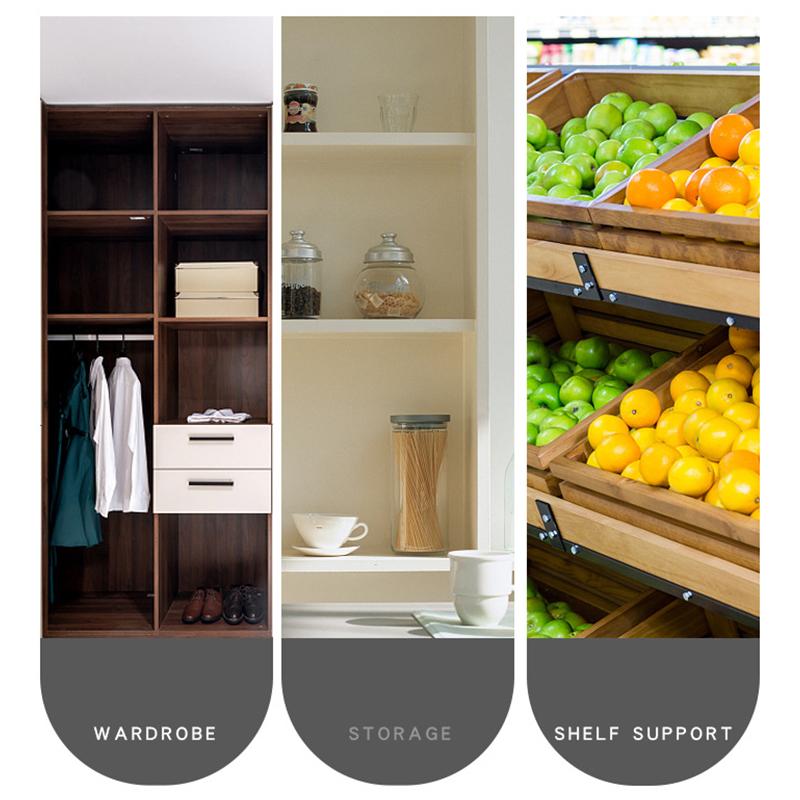 Stainless Steel Triangle Bracket Thickened Fixed Partition Wall Mounted Detachable Right Angle 3mm