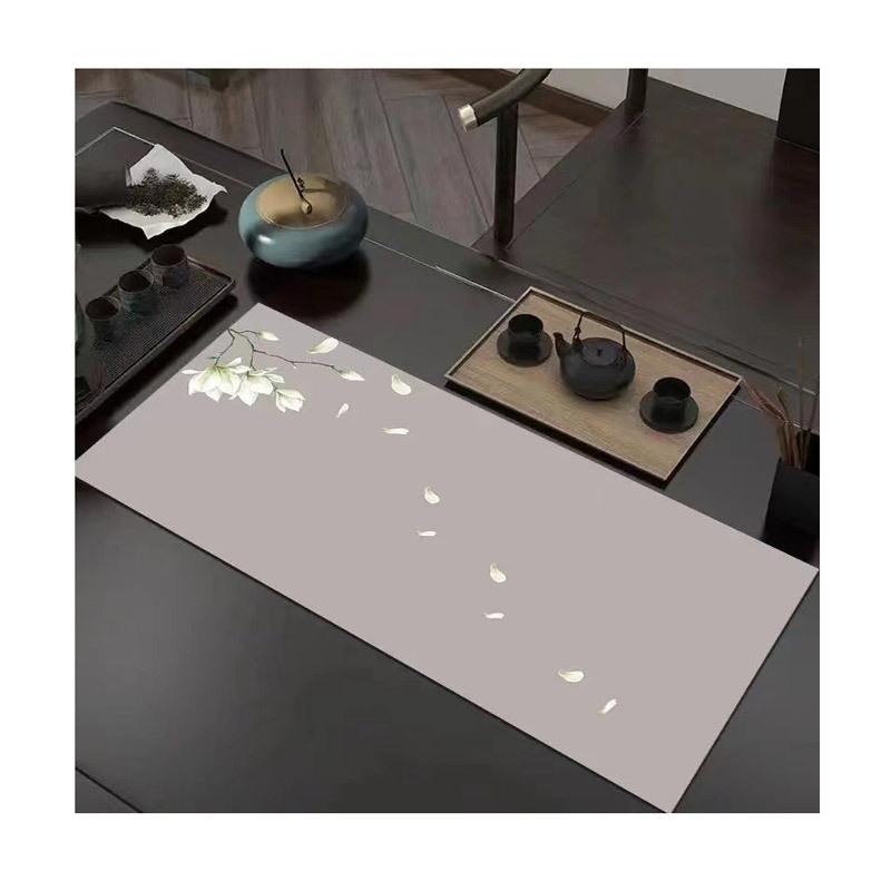 Household Teacup, Tea Table Mat, Kitchen Diatom Mud Drain Mat, New Chinese Long Coffee Table, Thermal Insulation and Absorbent Tablecloth, Spot