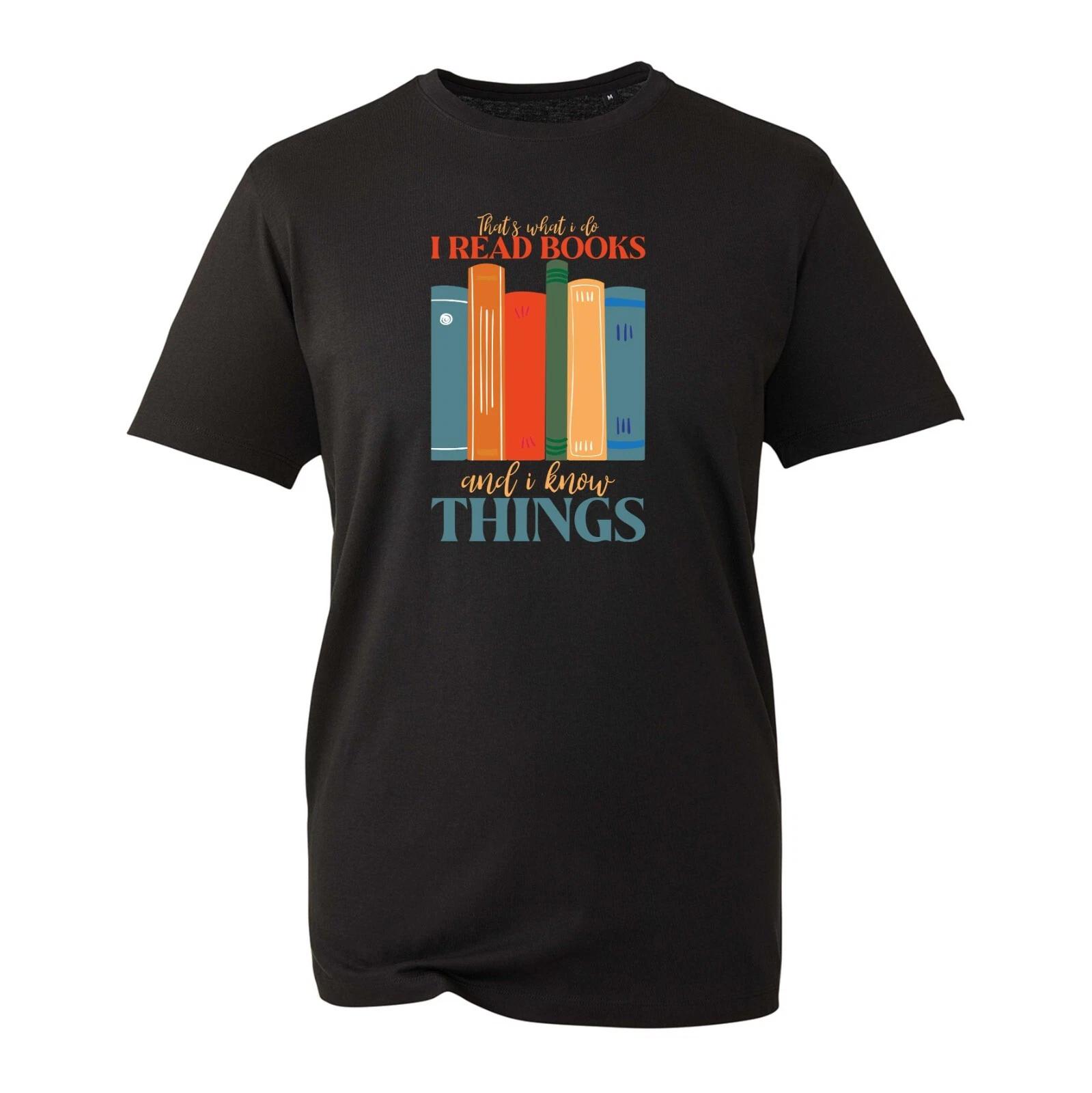 I Will Read Books And I Know Things T-Shirt World Book & Copyright Day 2023 Tops XL