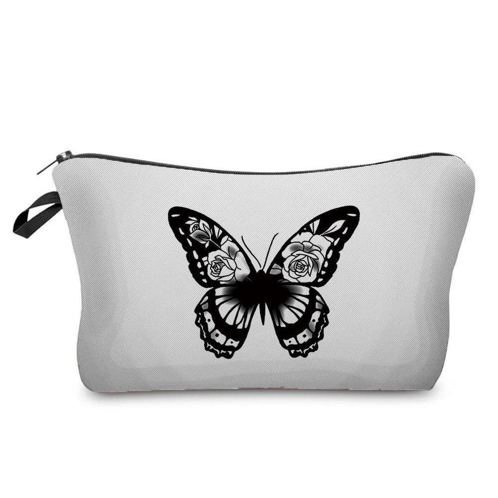 Women Flower Print Cosmetic Bag Toiletries Organize Travel Storage Case 6670