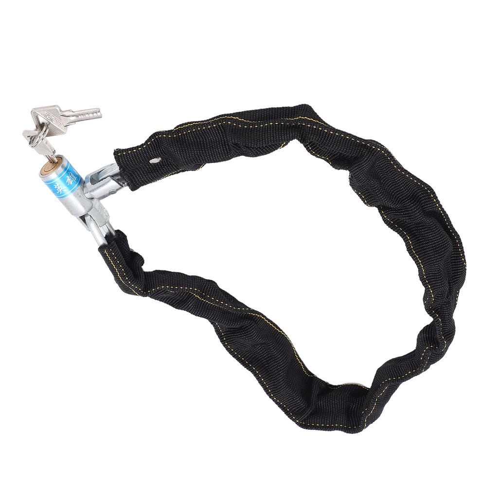 Fahrradkettenschloss, Diebstahlsicherung, Sicherheitsschloss mit 2 Schlüsseln für Fahrräder, Motorräder, Türen