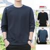 2024 Men's Oversized Round Neck Sweatshirt - Long Sleeve Pullover for Spring and Autumn