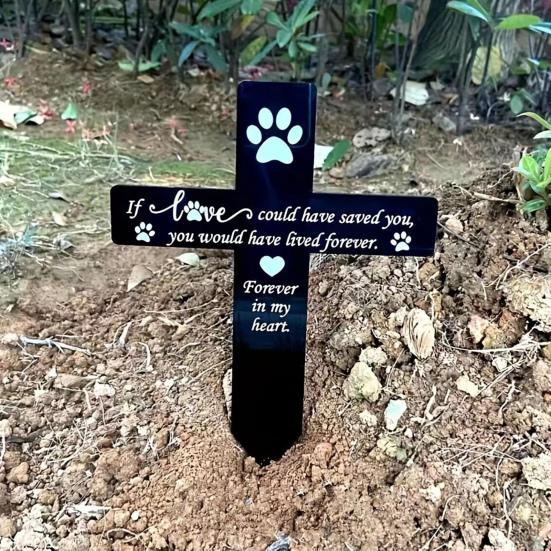 Pet Tombstone Religious Symbol Angel Shape Memorial Stone Pet Loss Gift Cat Dog Remembrance Headstone for Garden Yard