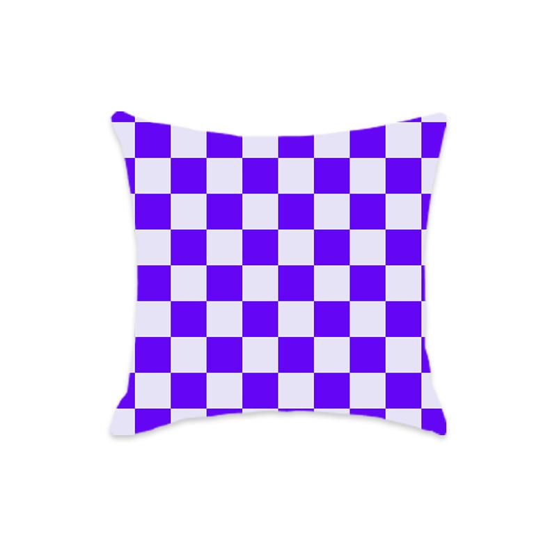 New Checkered Geometric Colorful Sofa Home Pillow Cover Sofa Bedside Home Chessboard Pillow Cushion Cover