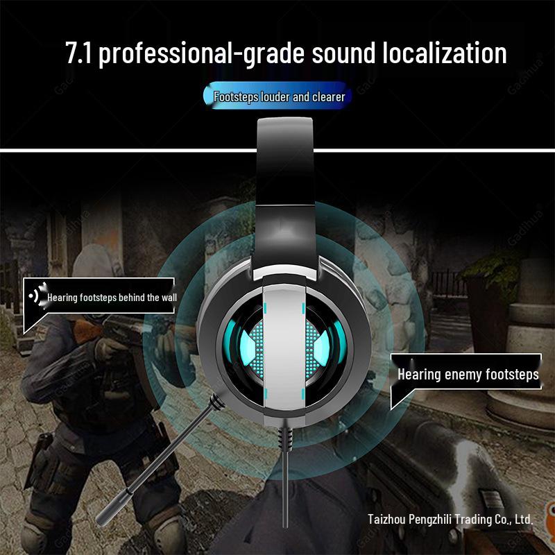 7.1 Channel Over-Ear Gaming Headset with USB and Microphone