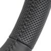 Suitable for A4 B8 A3 8V A4 A5 A7 Q3 Q5 Q7 Black Stitching All Leather Perforated Flat Bottomed Steering Whee