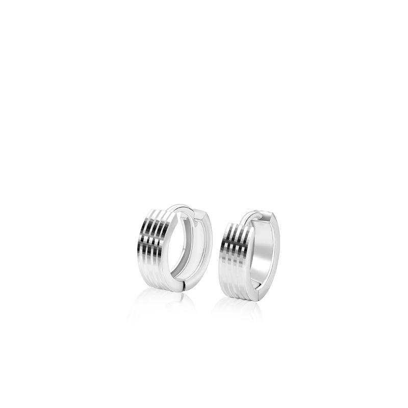 Japanese and Korean Simple Striped Ear Buckles, Female Sweet and Cool, Cold Temperament, Advanced Car Flower Earrings