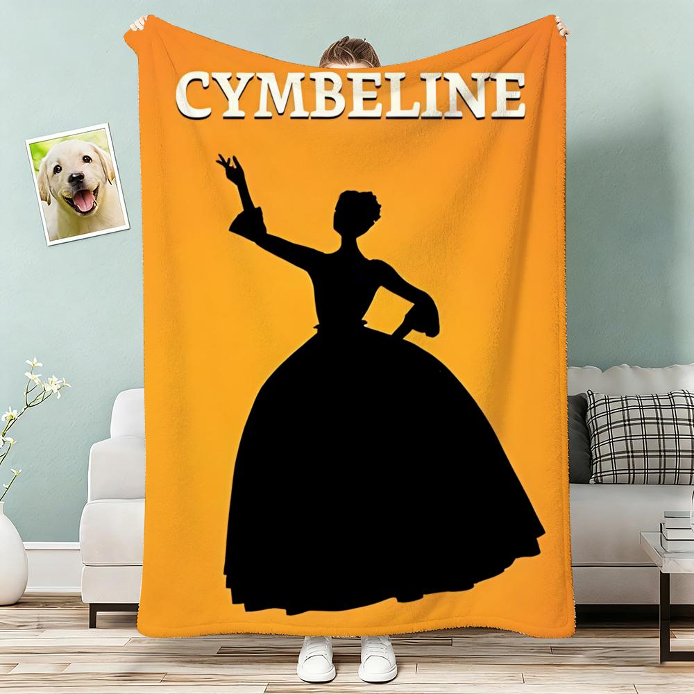 Cymbeline Throw Lightweight 240g Flannel Blanket Soft Skin-friendly for Summer Cooling 75x90cm