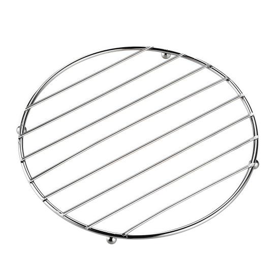 

Thickened Stainless Steel Trivet with Non-Slip Feet Heat-Resistant Pot Mat for Hot Dishes Pans Bowls Rust-Proof Essential Kitchen Protector 1pc