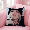 Hot Cool Singer Y-Young Miko Cushion Cover Pillowcase Short Plush Invisible Zipper Room Sofa Cushion Cover