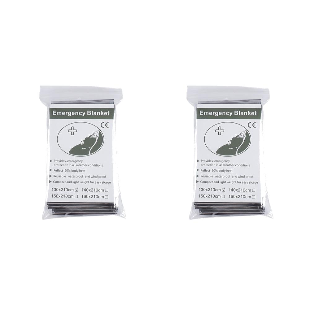 1-10PCS Emergency Blanket Outdoor Survive First Aid Military Rescue Kit Windproof Waterproof Foil Thermal Blanket for Camping