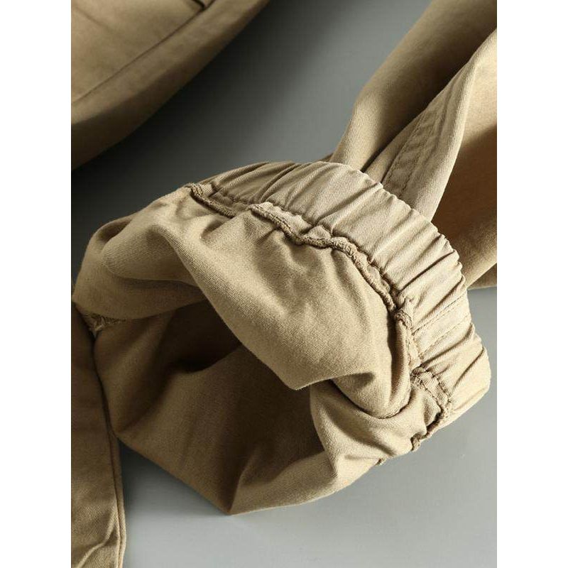 to Japan Foreign Trade Outdoor Cattle Goods Spring and Autumn Men's Casual Solid Multi-pockets Men's Trousers All-Matching Men's Trousers Fashion