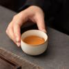 Ru Kiln Beige Kung Fu Master Cup High-end Retro Tea Cup Simple Household Opening Can Raise Tea Cup Tea Cup Single