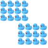 6/12/24/48 Piezas Patitos de Goma Azules Juego de Patitos Juguetes Patitos de Goma Chirriantes Lindos Flotantes Para Regalo de Fiesta de Cumpleaños