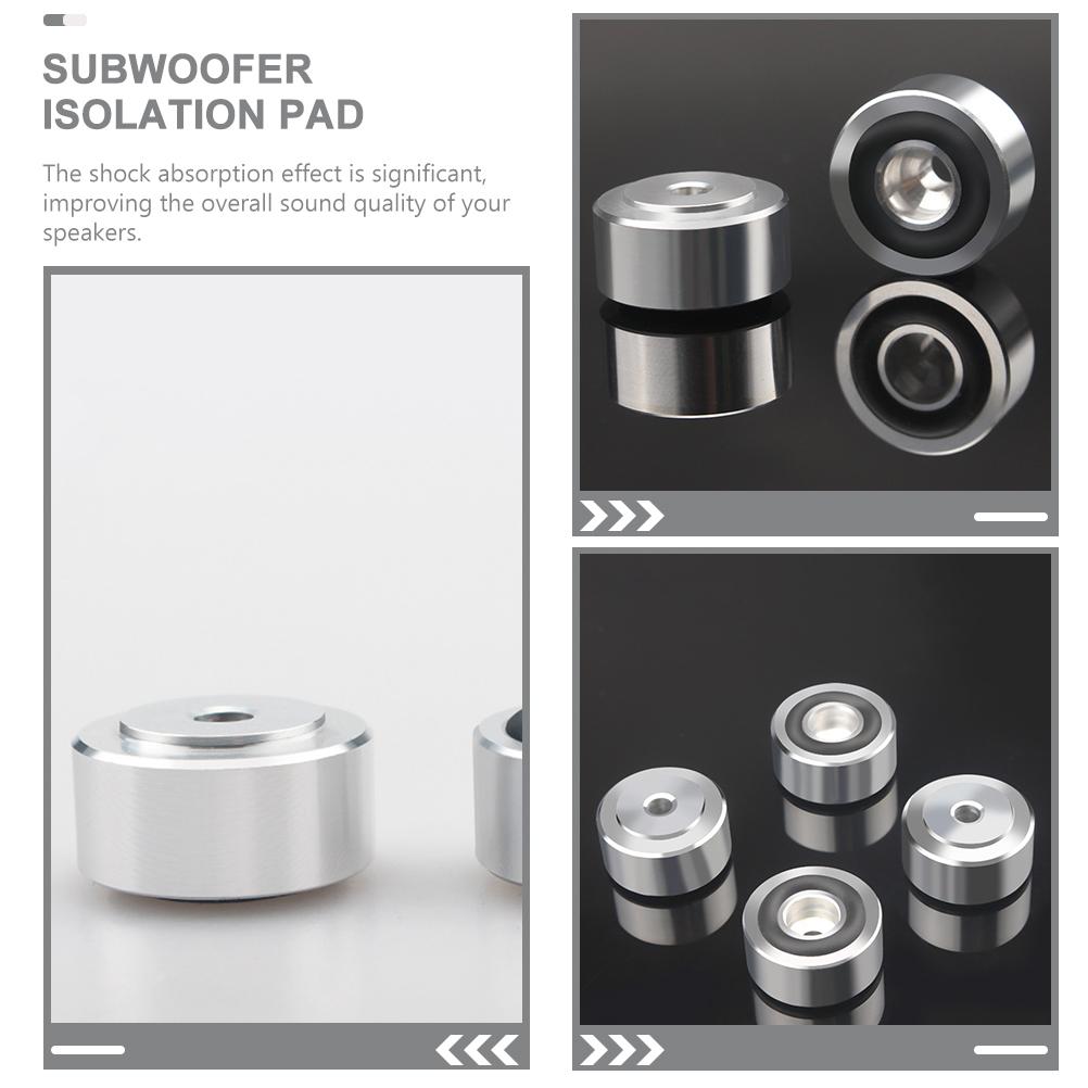 4 Pcs Speaker Shock Absorber Feet Isolation Pad for Subwoofer Damping Stand Turntable Spikes