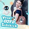 ENERGIZE LAB Eiliko Aquamarine - A Small AI Charm Robot That Matches Your Everyday Outfits, a Fun Electronic Pendant Toy, Perfect for Couples and Best