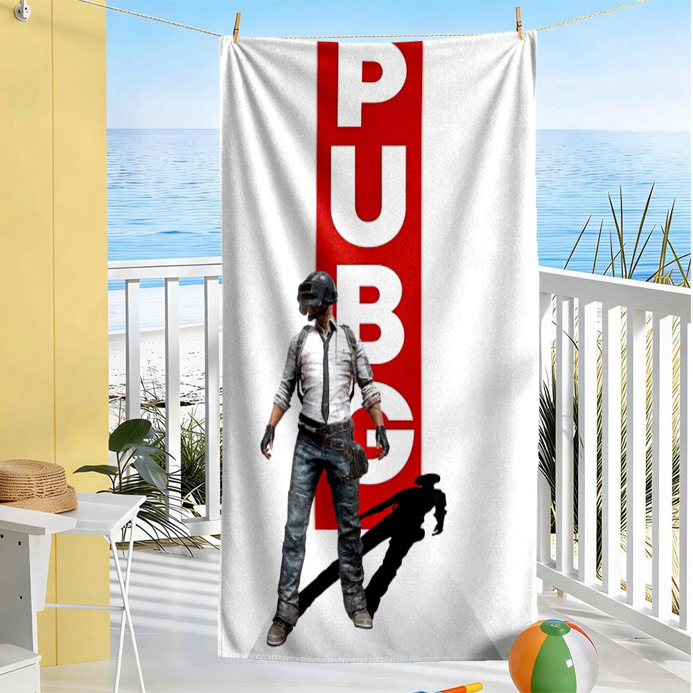 Pubg Mobile Beach Towel Super Soft Microfiber Quickdry Fabric Comfortable Lightweight Suitable for Swimming, Gym, Camping, Yoga Vacation