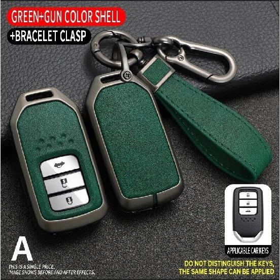 Zinc Alloy TPU Car Key Fob Case Cover For Honda Civic Accord CR-V HR-V Fit Pilot