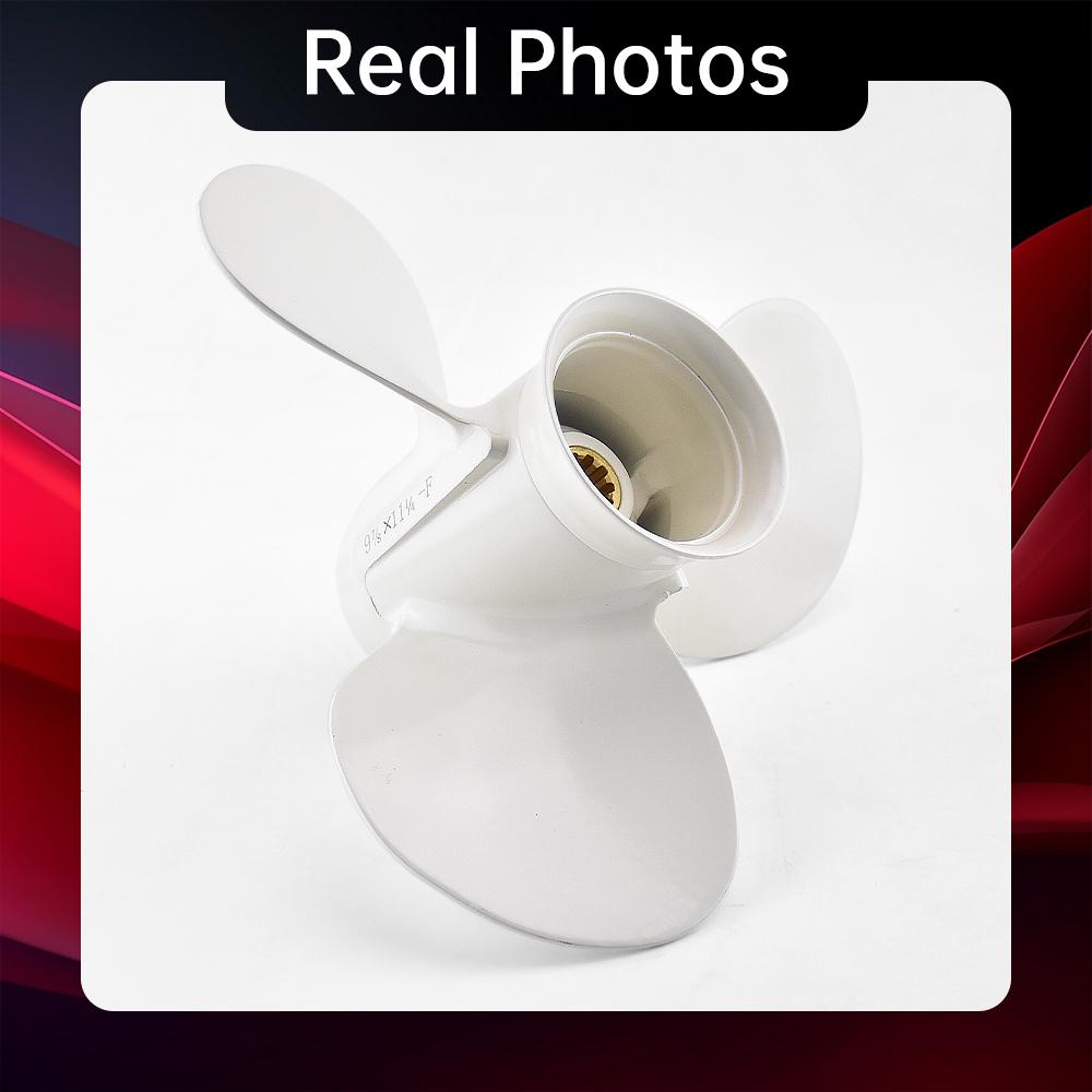 Outboard Propeller For Yamaha 20hp 25hp 30hp 9 7/8*11 1/4 Boat Motor Aluminum Alloy Screw 3 Blade 10 Spline Ship Marine Engine Part