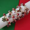 Festive Crystal Bracelet: Santa Claus, Snowflake & Reindeer Beads