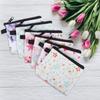 6pcs Coin Purse Floral Printing Fresh Feminine Product Pouch For Women Teens Girls