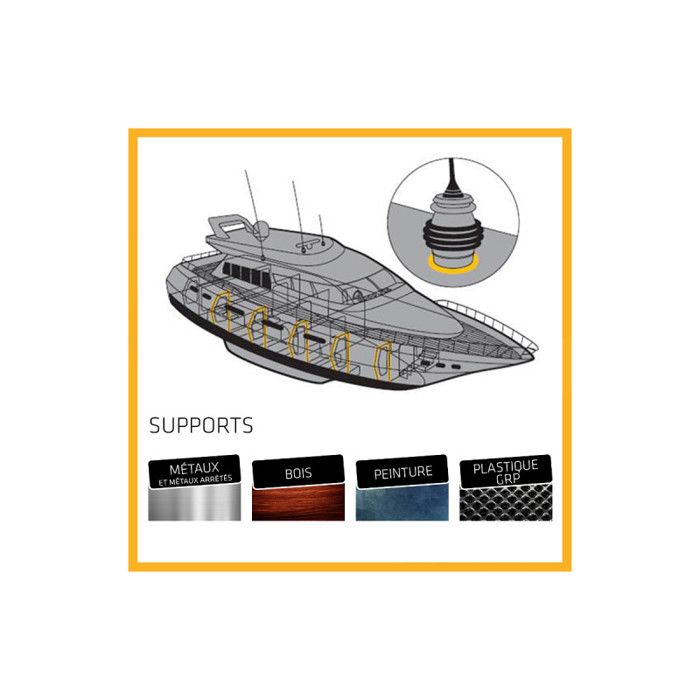Colle mastic hybride - sika - sikaflex 512 caravan - blanc - 100ml - souple et imperméable