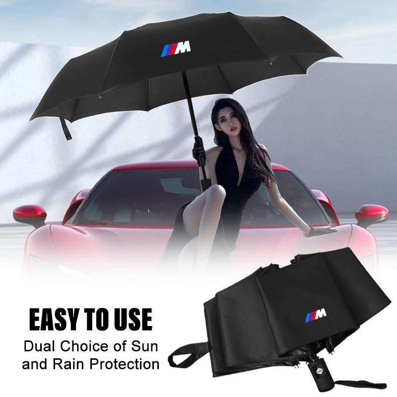 Ombrello Portatile Pieghevole Automatico a Tre Pieghe Parasole Per BMW M Performance M2 M3 M5 320 325 E28 E30 E34 E36 E39 E46