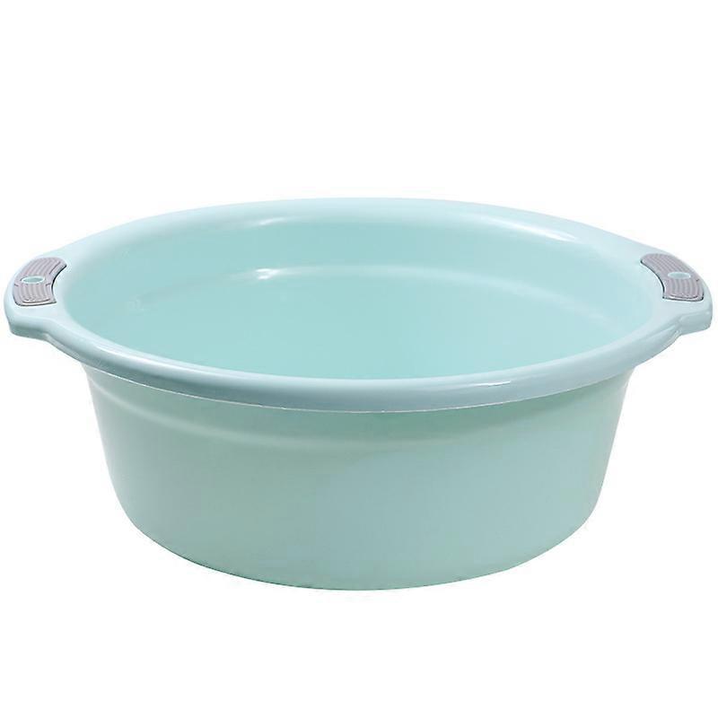 Dww-Blue 26 * 37.5 * 13 cm Thickened Water Basin Plastic Basin Large Binaural Household Baby Adult Laundry Basin Foot Bath Small Basin