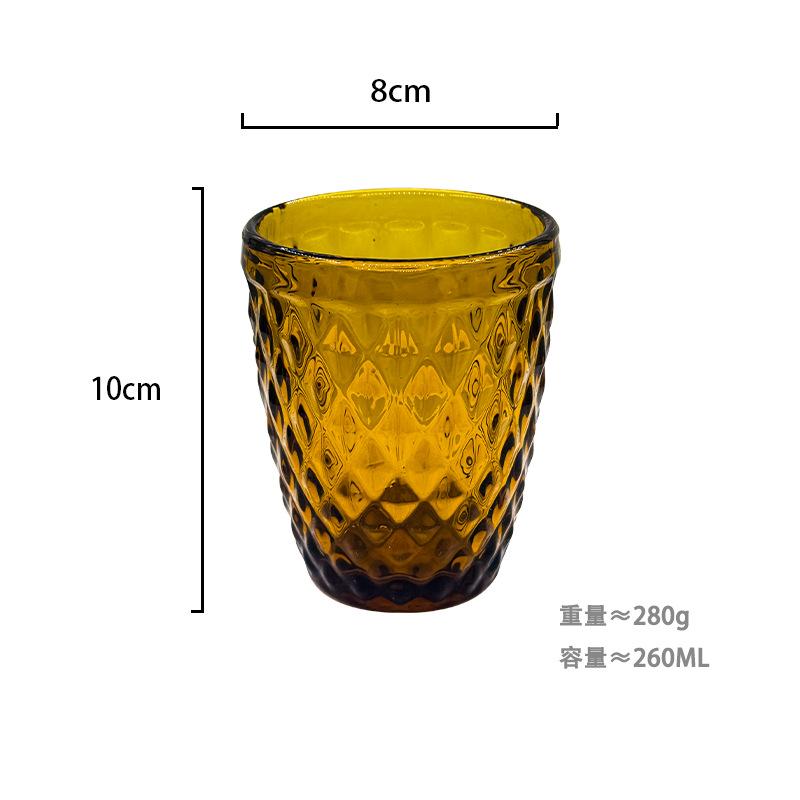 260 ml Water Glass for Juice Beer Tea Milk Wine Drinking Drinkware for Cold Drink Glasses Family and Friends Party