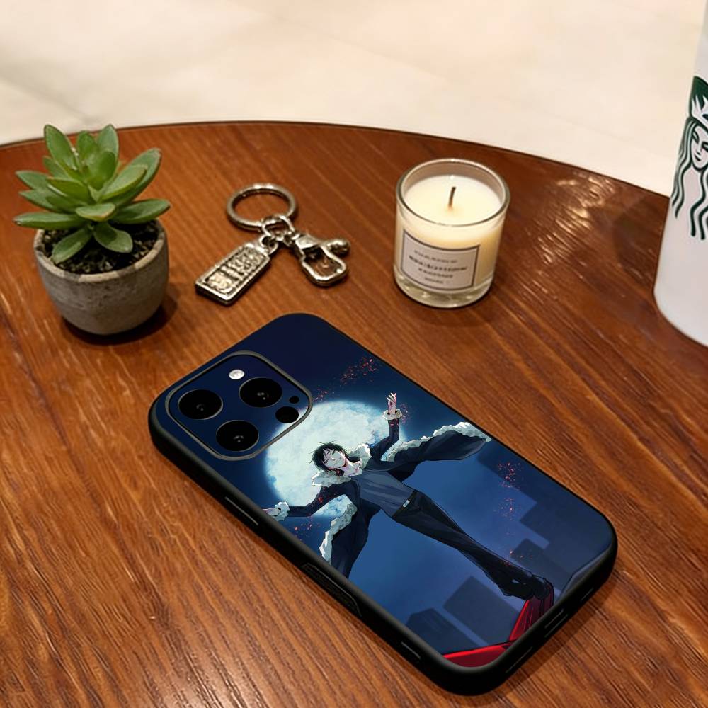 Durarara Phone Case For iPhone 17, 16,15,14,13,12,11 Plus,Pro Max, Others Soft Silicone Black Cover